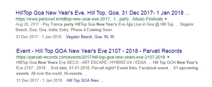 Add Schema to WordPress: How to Get Rich Snippets for Your Site 22 Event rich snippets sample