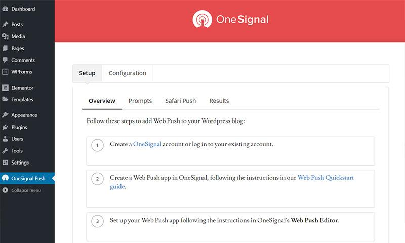 konfiguracja OneSignal