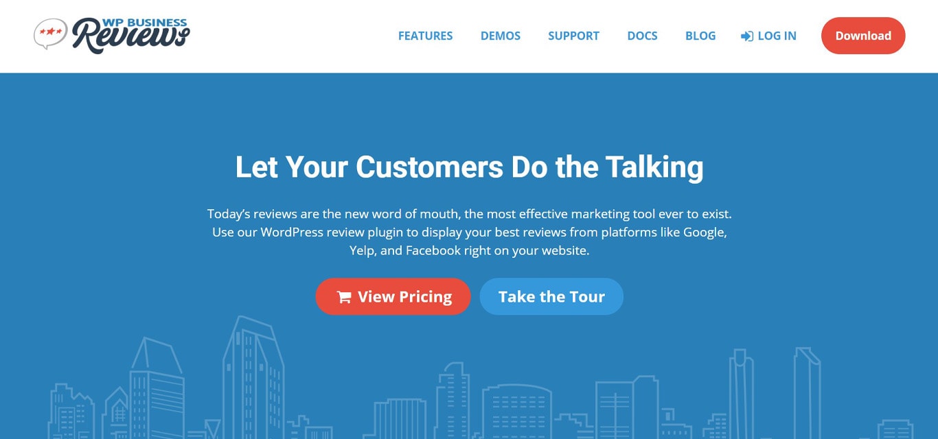 WP Business reviews site image