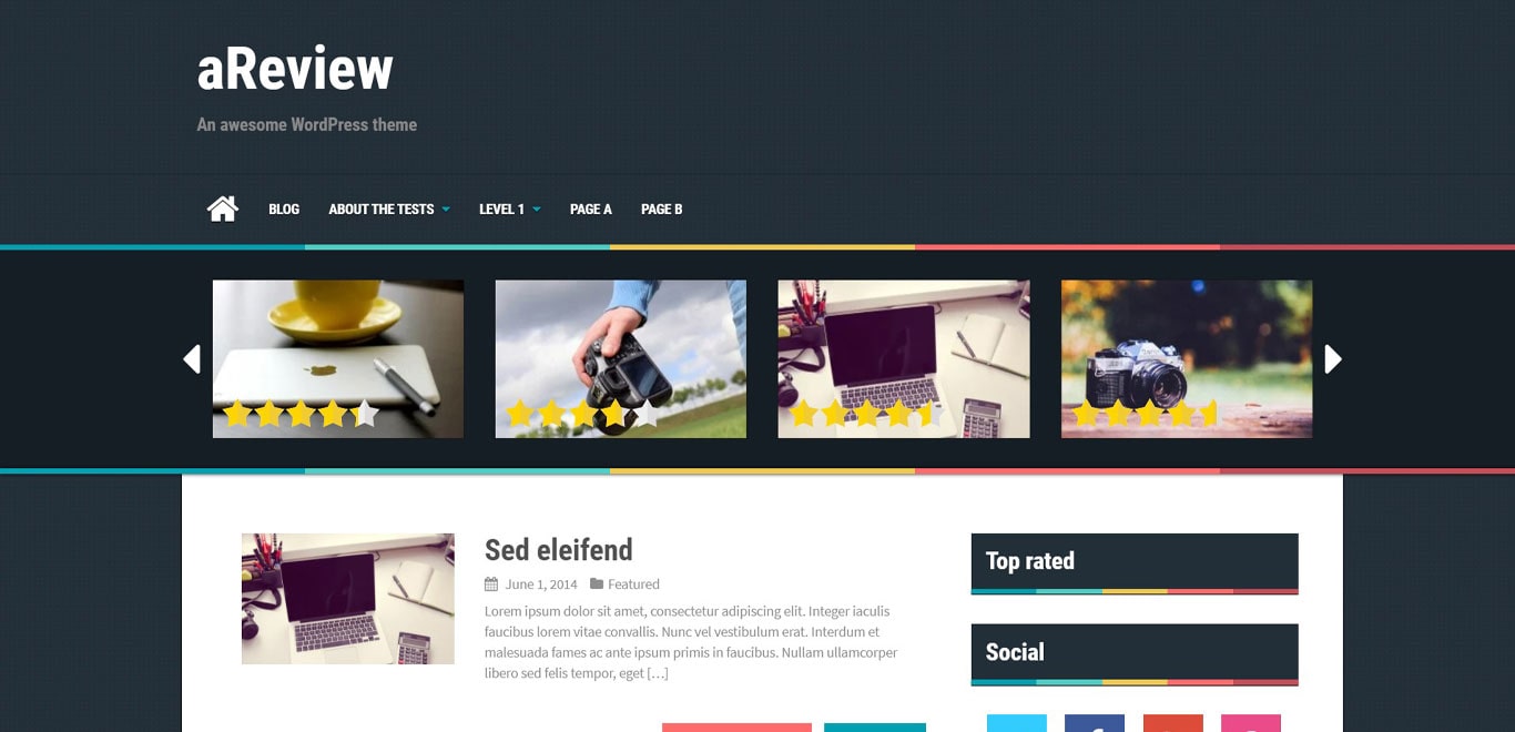 Areview theme for affiliate marketing