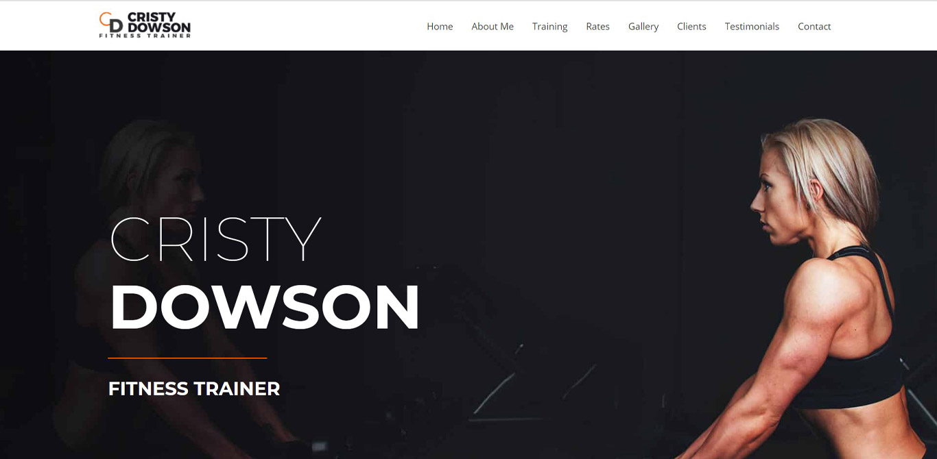 Fitness trainer brizy template