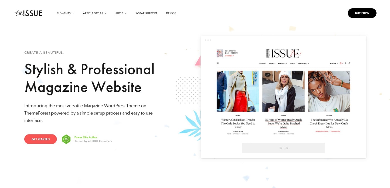 Issue theme site image