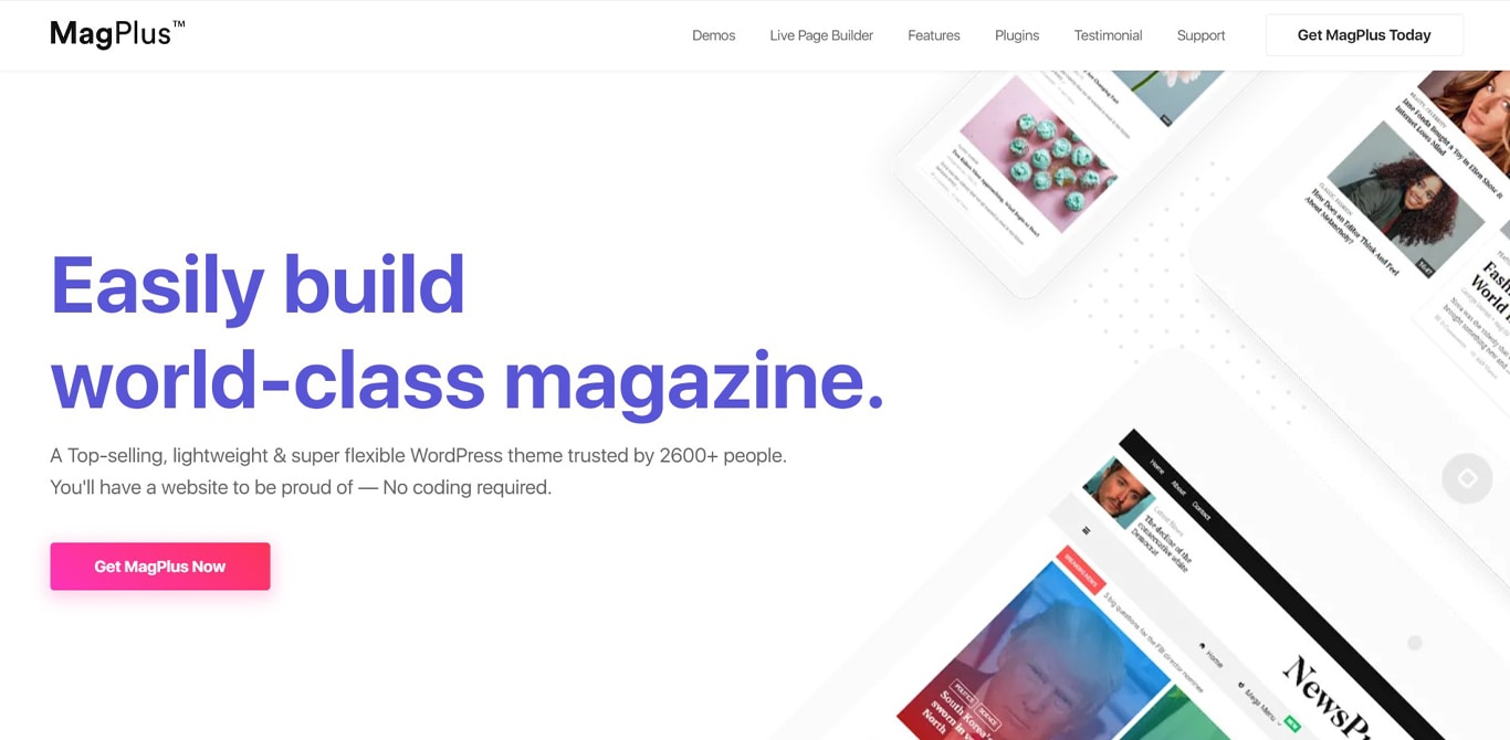 Magplus theme site image