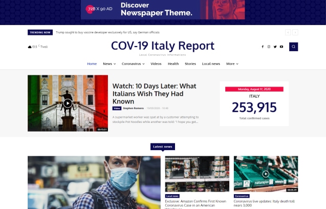 Newspaper theme demo