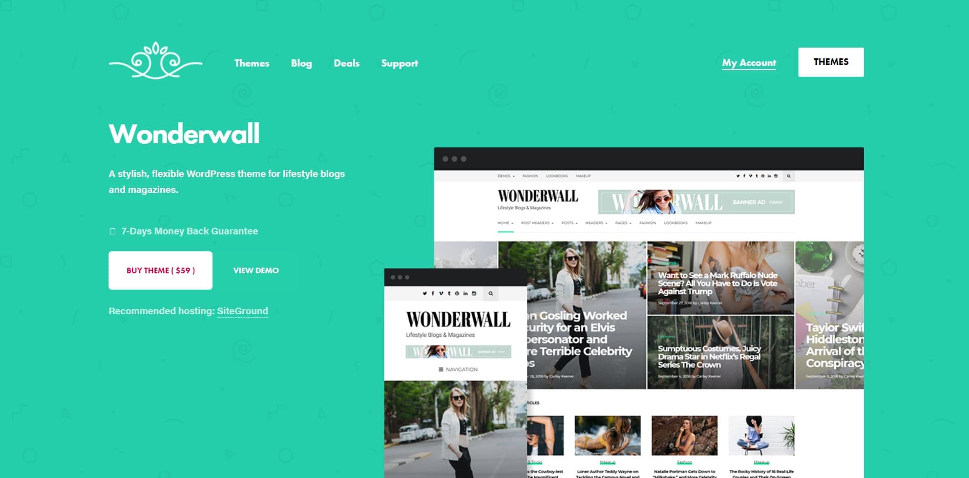 Wonderwall theme site image