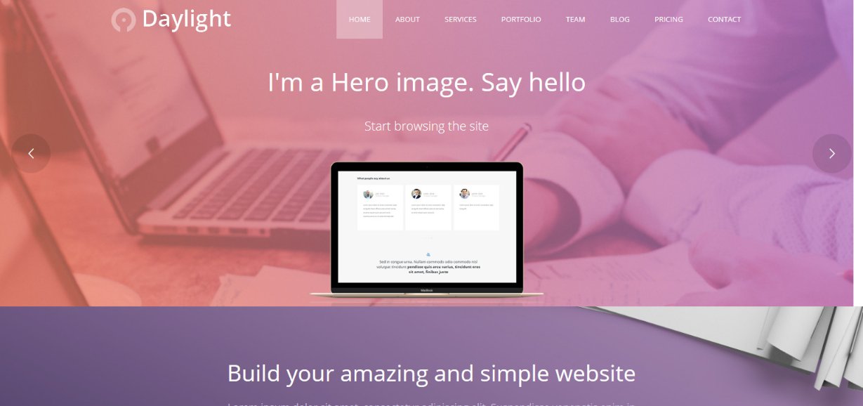 Daylight wordpress template