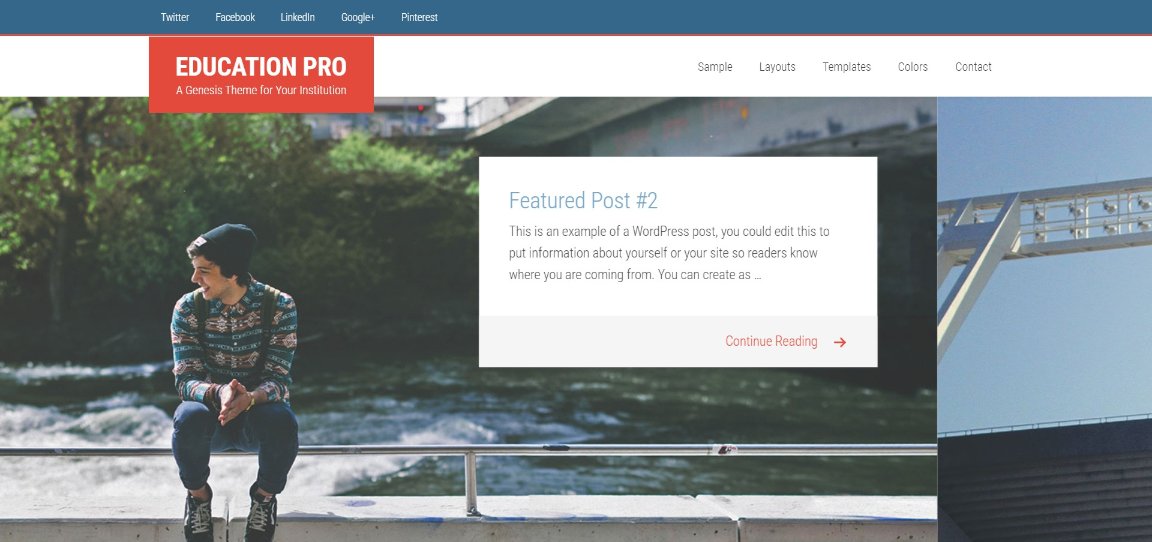 Education Pro Genesis Theme for Your Institution