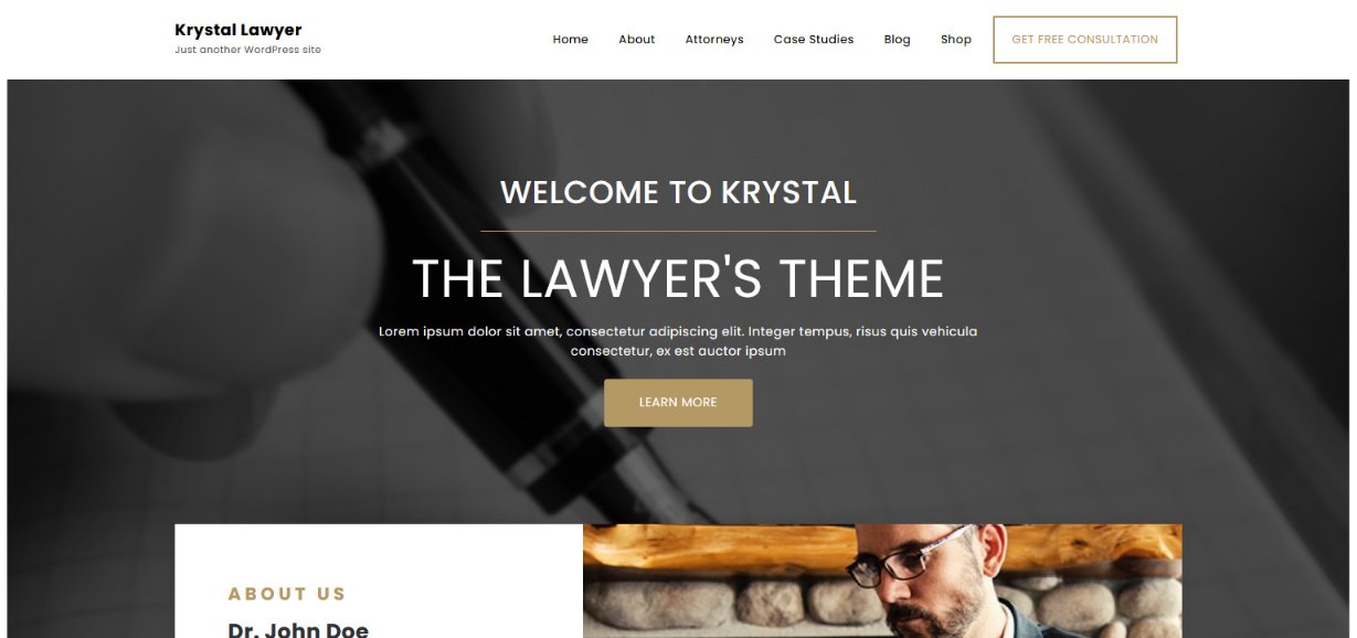 Krystal Lawyer wordpress 主题