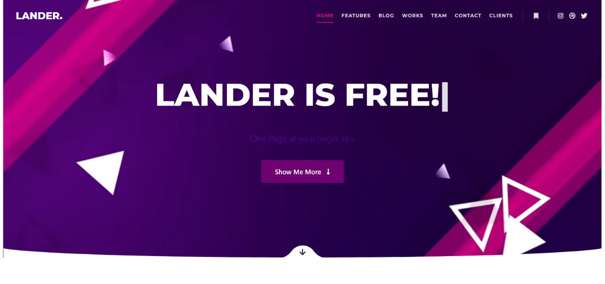 Lander wordpress 主题演示