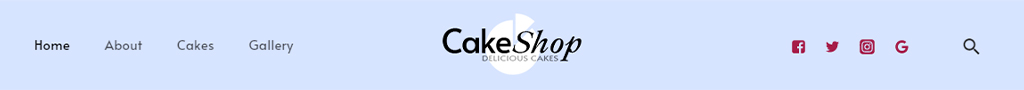 CakeShop Header Layout