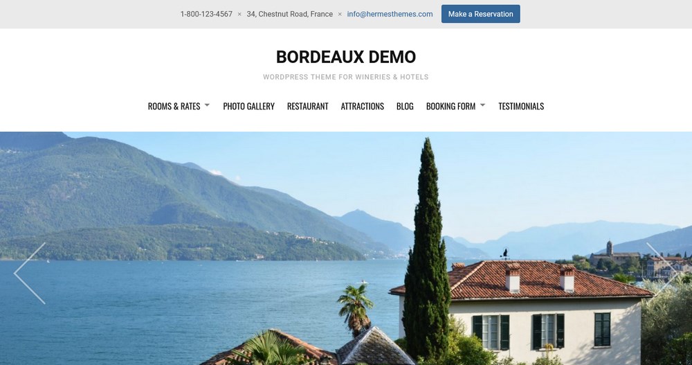 Bordeaux Demo site