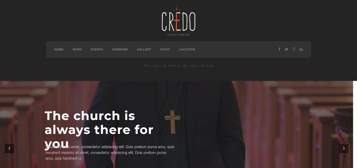 Credo wordpress church theme