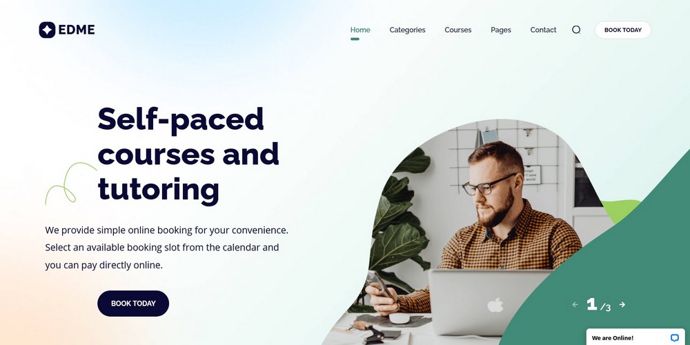 Edme Education WordPress Theme Preview