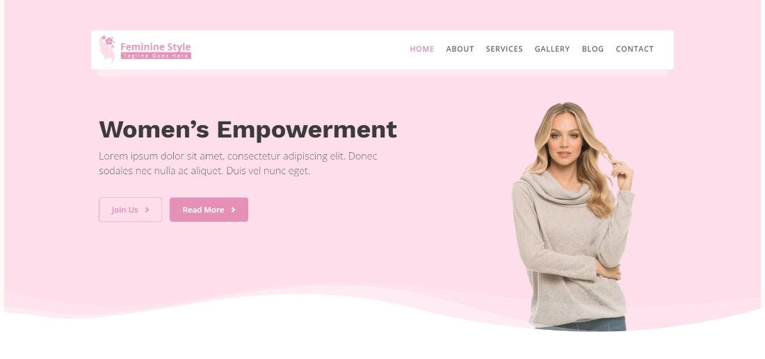 Feminine Style demo template