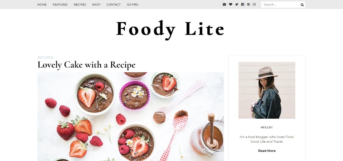 Plantilla Foody Lite