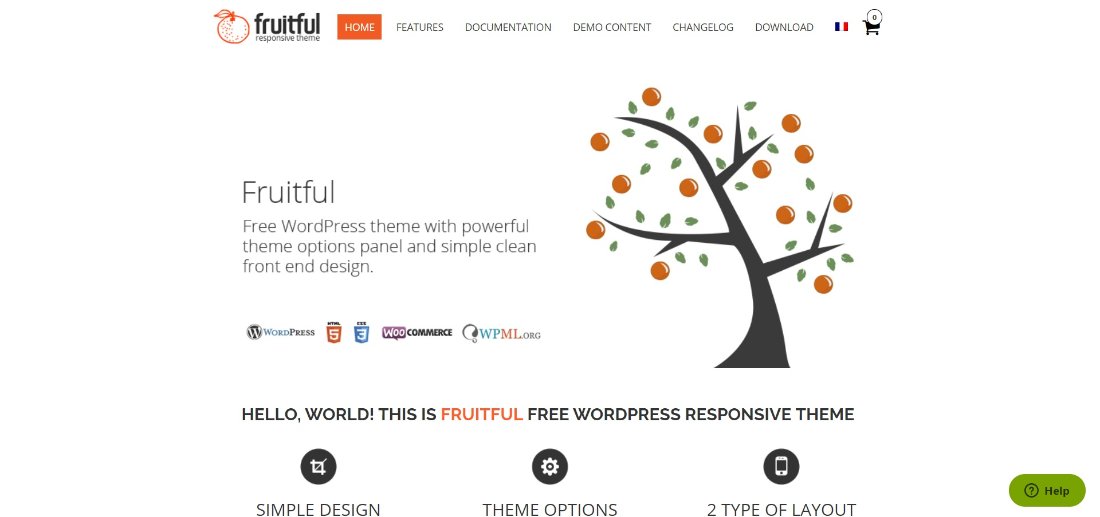 Fruitful theme wordpress theme