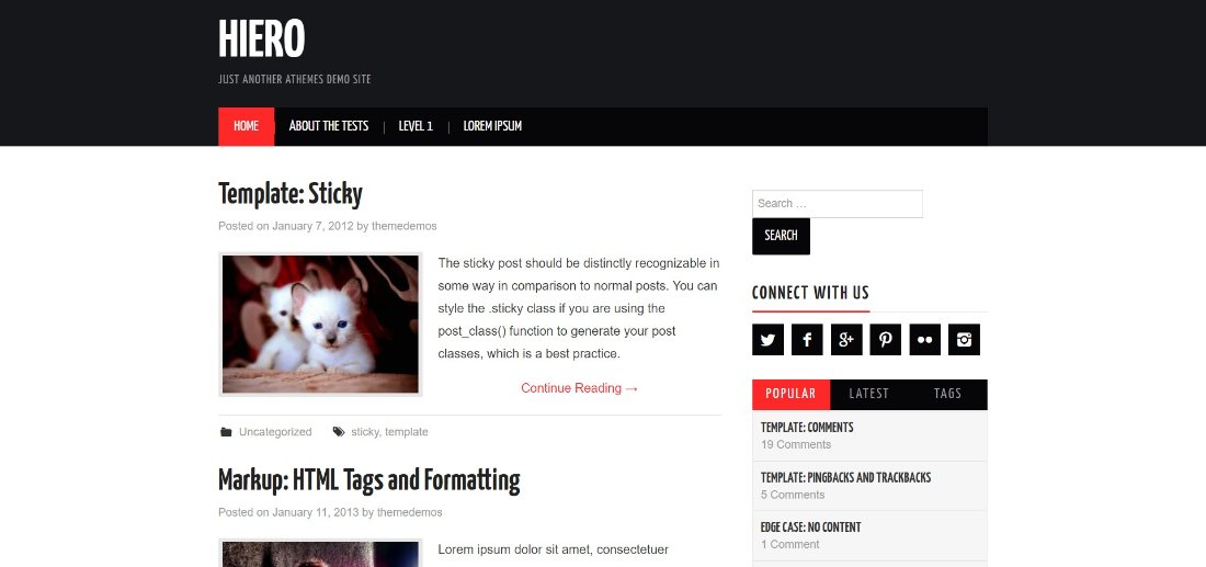 Hiero free wordpress theme