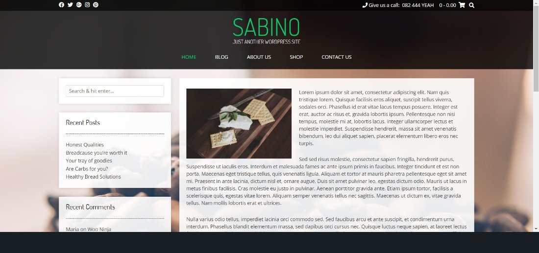 Kaira sabino wordpress 主题演示