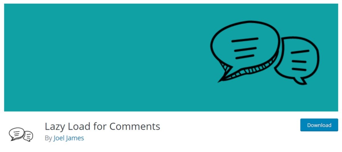 Lazy Load for Comments WordPress plugin