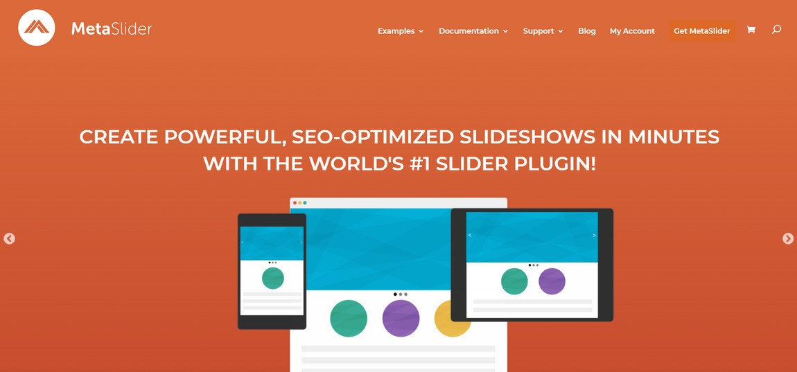 Meta slider plugin homepage