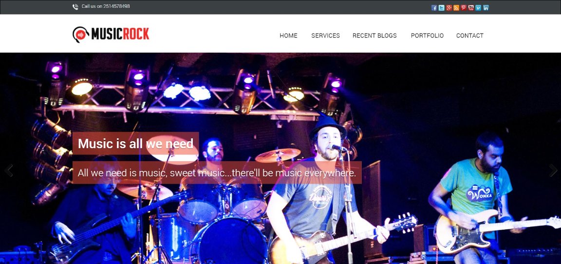 Music Band WordPress Theme demo template