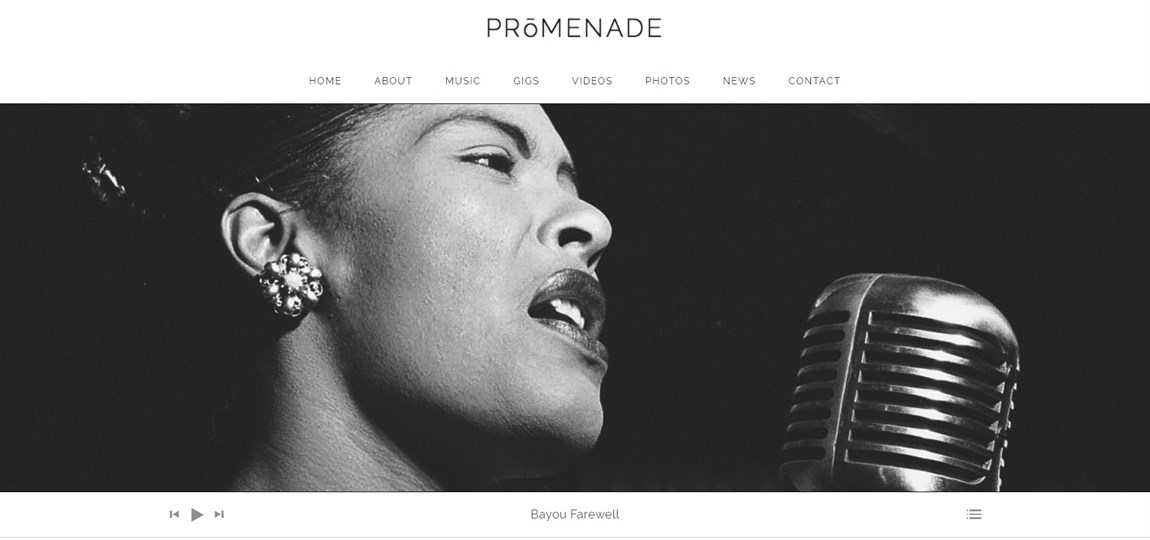 Promenade WordPress Music Theme demo site