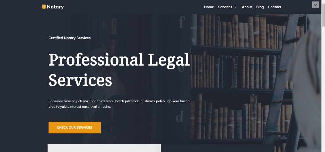 Public Notary Template Demo neve free theme