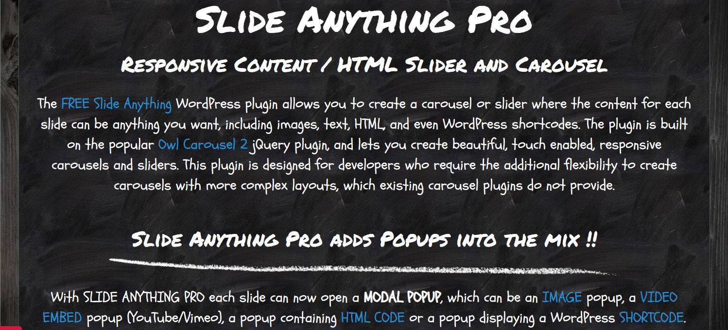 Slide anything wordpress plugin