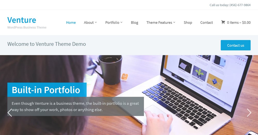 Venture WordPress Business Theme