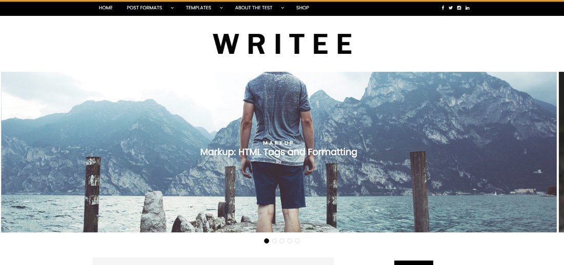 WRITEE demo site