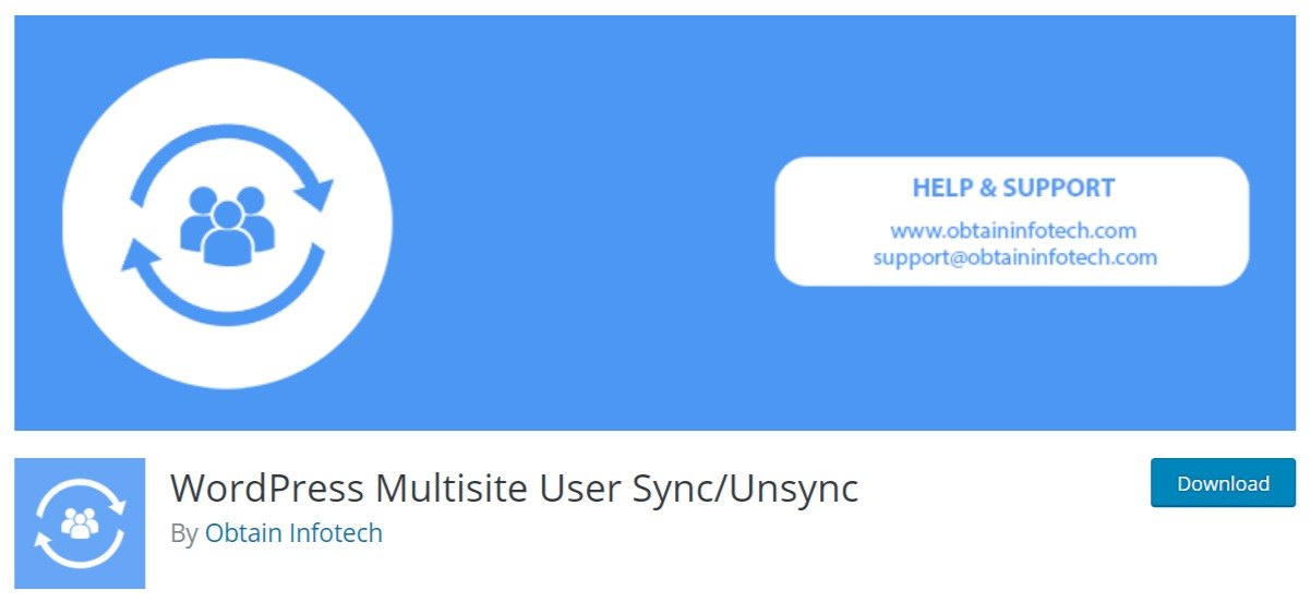 WordPress Multisite User Sync/Unsync