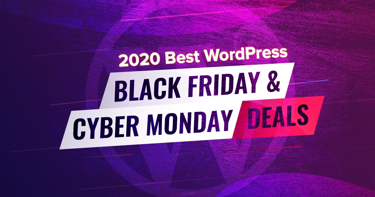 2020 Wordpress Black Friday Cyber Monday Deals Hand Picked