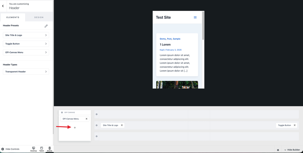 How To Create Mobile Header With Astra Header Builder image