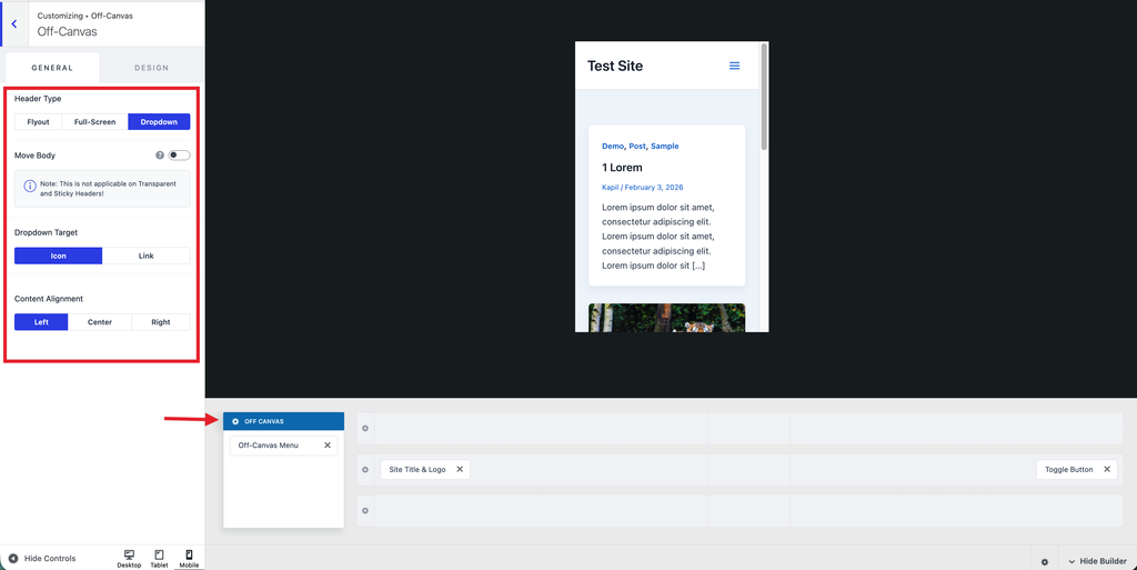 How To Create Mobile Header With Astra Header Builder image