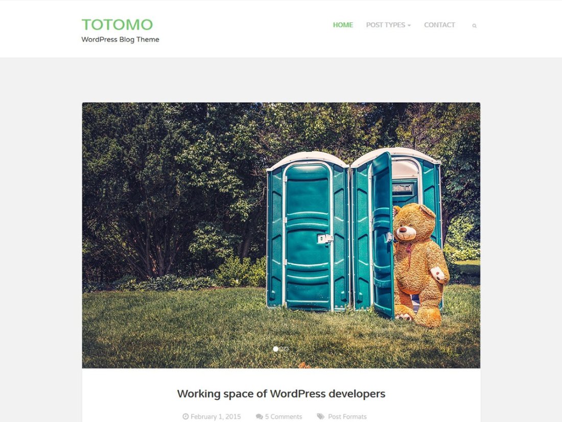 totomo wordpress theme demo template