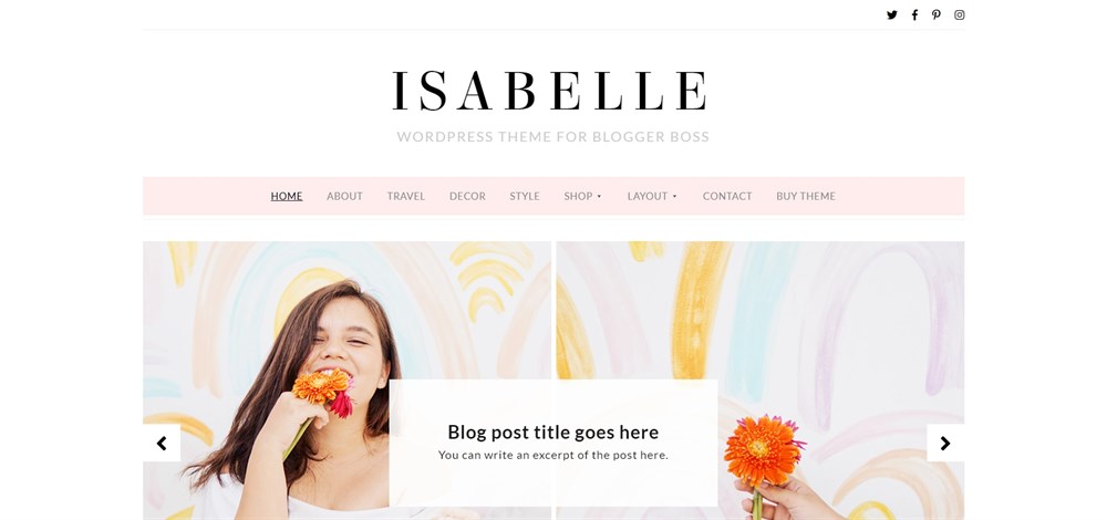 Isabelle WordPress 博客主题