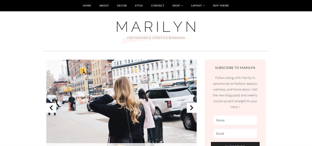 Marilyn WordPress Theme