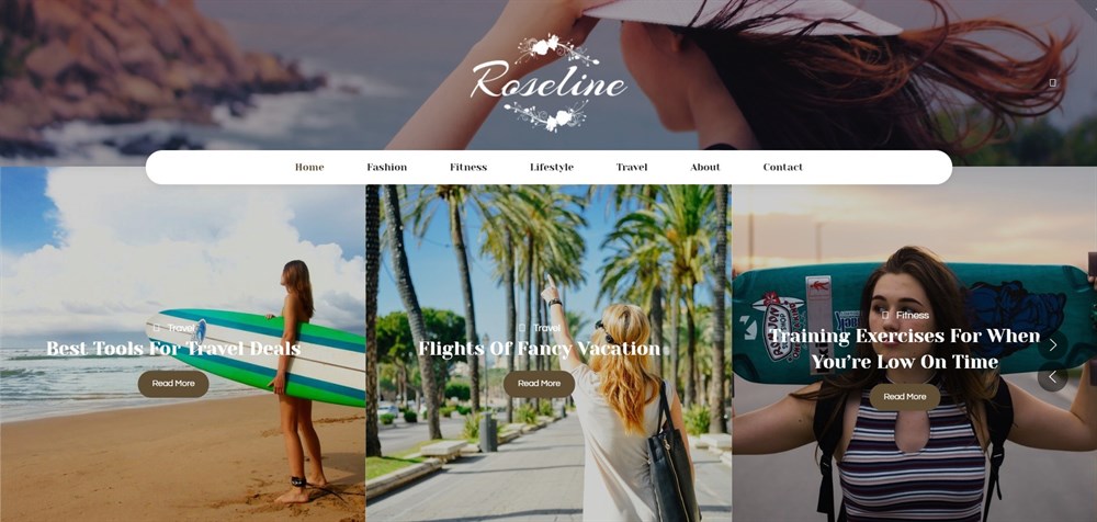 Roseline wordpress theme