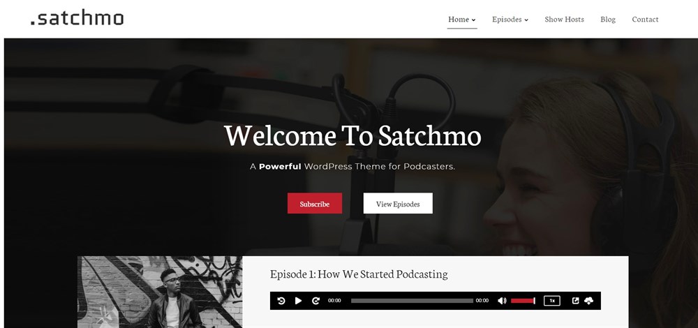 Satchmo WordPress theme