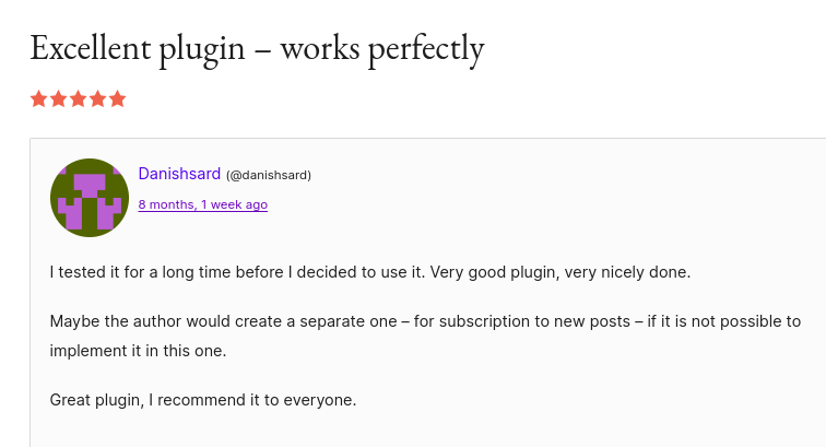 Subscribe to Comments Reloaded Plugin Review