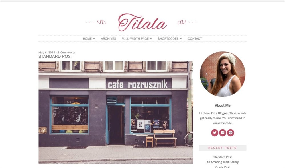 Tilala wordpress theme