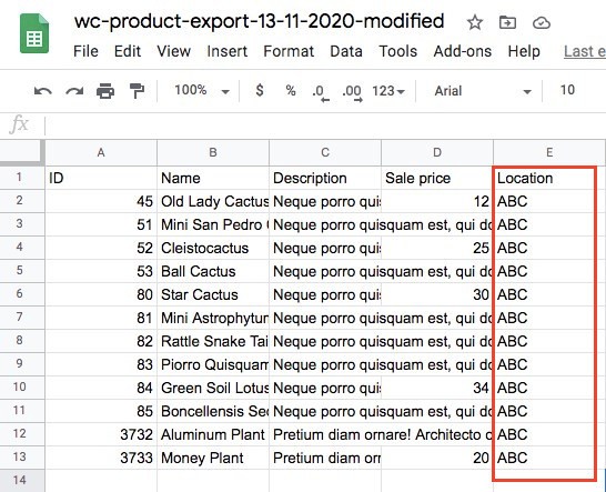 WooCommerce Export excel sheet 2