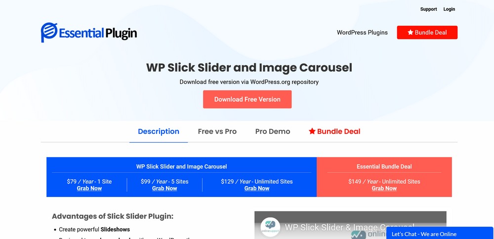 WordPress Slick Slider Image Carousel Plugin
