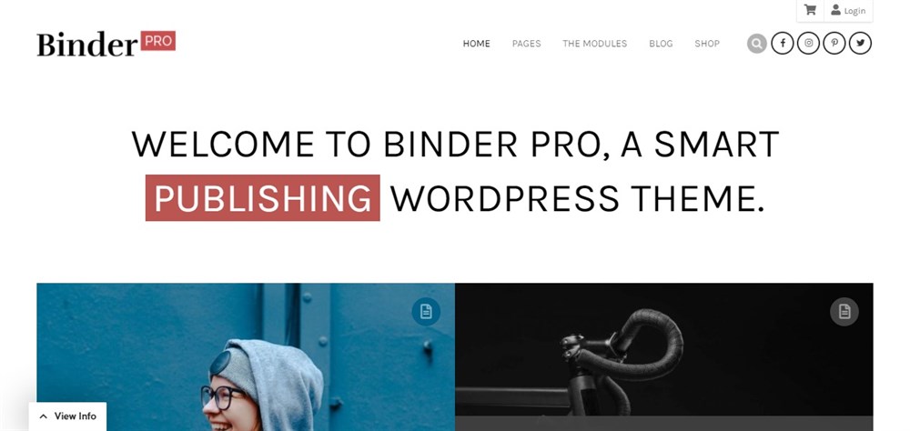 Binder PRO demo site