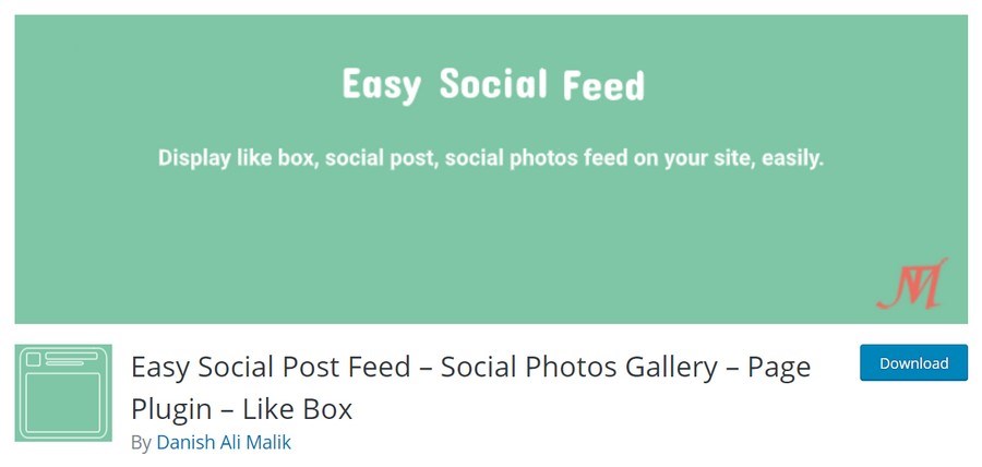 Easy social post feed