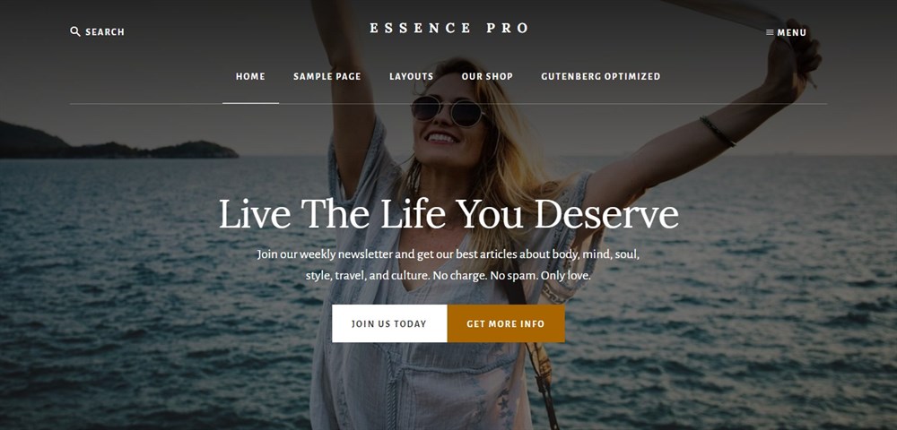 Essence Pro premium WordPress theme