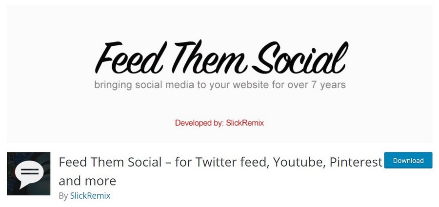 Feed them social wordpress plugin