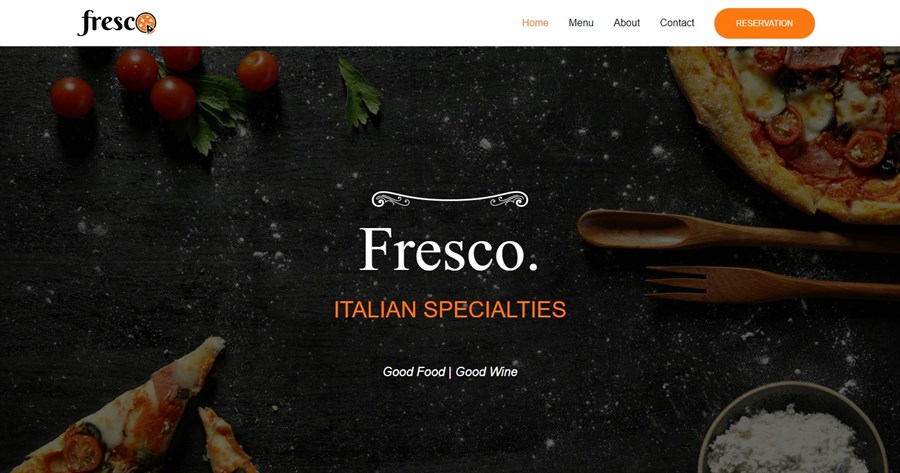 意大利餐厅演示网站