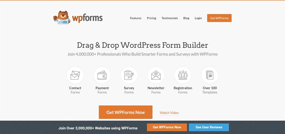 WP Forms WordPress plugin