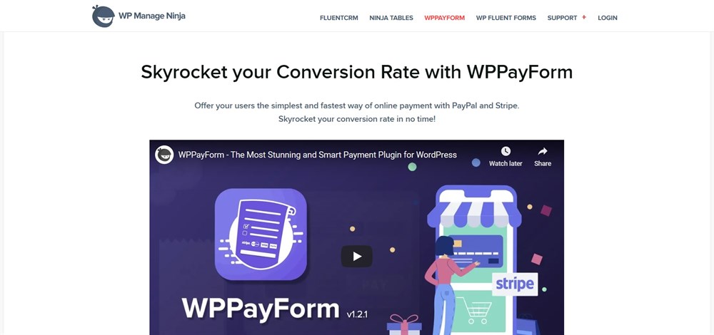 WPPayForm Pro WordPress Payments plugin